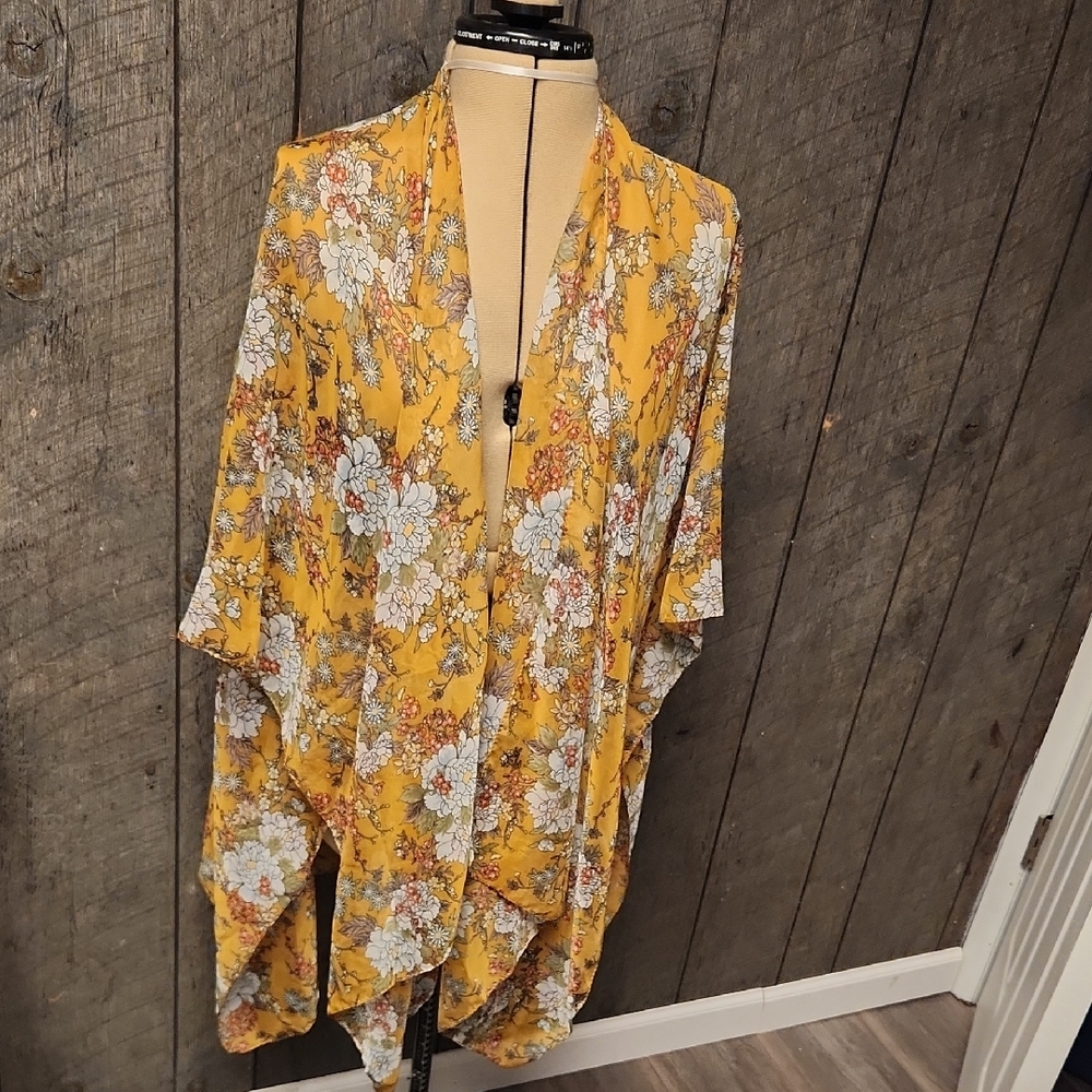 Floral Kimono Cardigan - Mudd